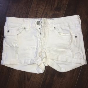 5/$20 White Jean Shorts